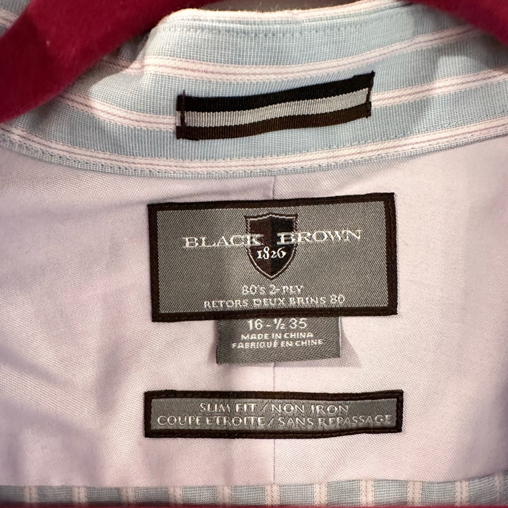 Black Brown 1826 Men's Blue Shirt